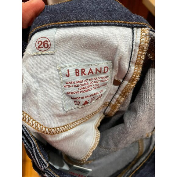 J Brand Womens Mayflower Skinny Crop Jeans Size 26 Dark Wash Cotton Blend Comfor - Picture 9 of 9